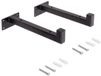 Emuca Plankdragers – Wandsteun – Schapdragers - Wandplank – Modern – Metaal - Meubelbeslag - voor Planken 60-80 x 20 cm - Staal – Max. 10 kg – Incl. bevestigingsmaterialen - 2 Stuks – 22 cm – Wit