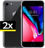 LUQ iPhone 8 Case - Silicone - Transparent - 2 Pack