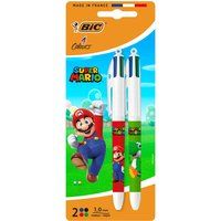 BIC BIC Balpennen 4 kleuren Super Mario-motief Gemiddelde punt 1 mm Willekeurig model