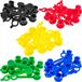 Falon-Tech Kleurrijke Smeernippelhoezen - 6 mm - Polyethyleen - 50 stuks