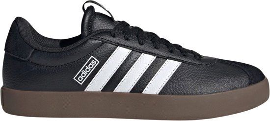 adidas VL Court 3.0 Sneakers Dames - Zwart/Wit/Bruin - Maat 37