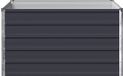 vidaXL Verhoogde Tuinbak Antraciet 100 x 80 x 55 cm Staal