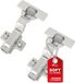 Sotech SMOOTH 2 stuks SOFT-CLOSE potscharnieren 105° binnenaanslag T52 met montageplaten, deksels, schroeven en snelmontage KLIP
