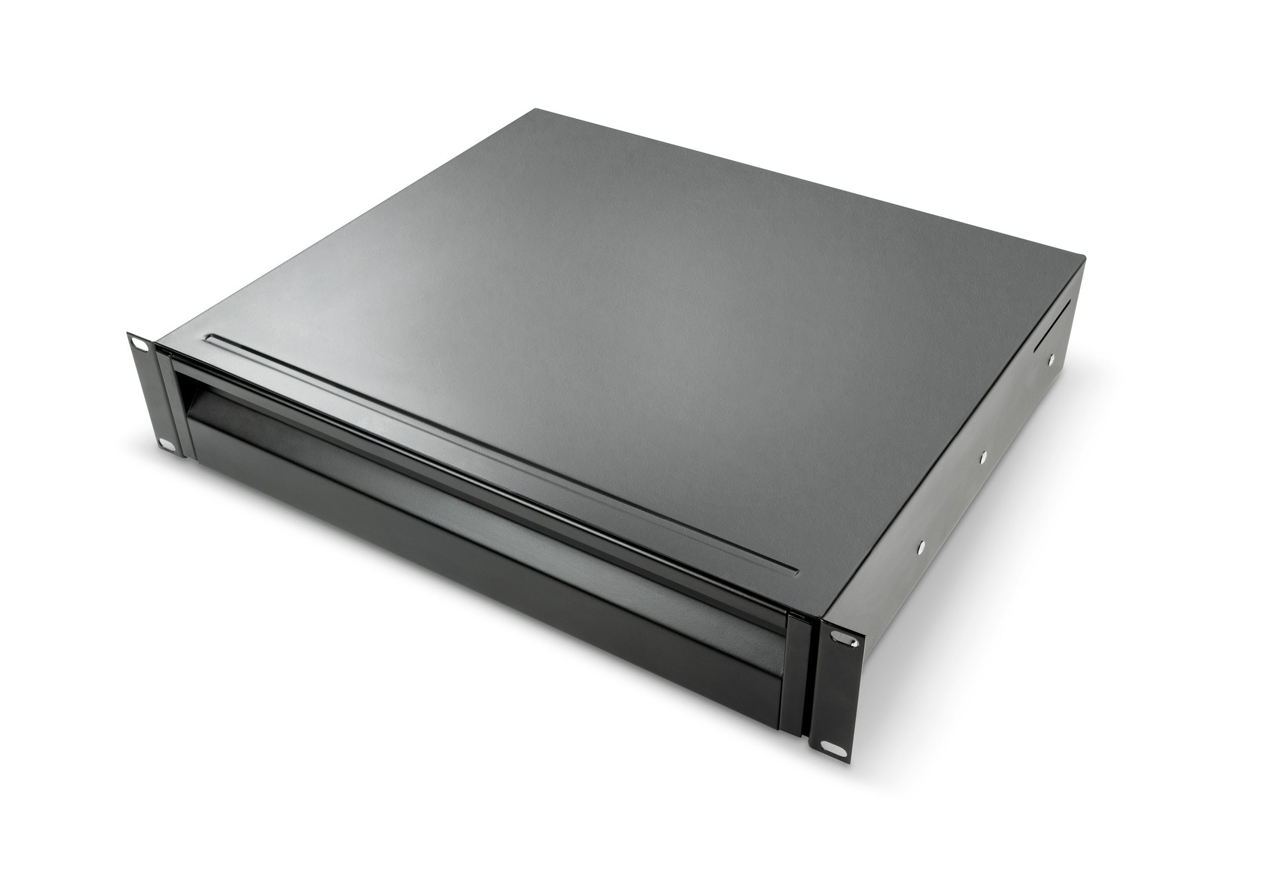 Adam Hall 874E02 19" 2U Rack Drawer - Black Steel