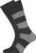 Tommy Hilfiger MEN RUGBY SOCK 2P Mannen Sokken Maat 39-42 Grijs Gestreept Katoen/Polyamide/Elastaan 2 Paar