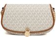 Michael Kors Mila Medium East-West Sling Messenger Vanilla Gebloemd Leer Dames Crossbodytas