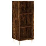 VidaXL Dressoir, bewerkt hout, gerookt eikenkleurig, 34,5x32,5x90 cm