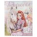 Depesche 13443 TOPModel Viva Violet - Livre de stickers avec 20 pages de fond magiques avec des modèles et des chevaux, incl. 3 pages doubles avec des autocollants d'accessoires