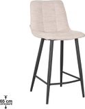 LABEL51 Jelt Barkruk - Naturel - Stof - Laag - Kruk -