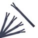 Trimz 15cm Navy One Way End Stop Zip met 4mm Tanden x 5 stuks, Polyester