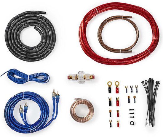 Nedis Installatieset voor Autoradio - 800 W - Verguld - Blauw - 5 m - Auto/Boot/Caravan