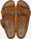 Birkenstock Arizona slippers cognac Nubuck - Heren - Maat 45
