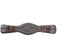 Kavalkade Korte paarden singel met zacht lederen elastiek bruin Leer/Nylon 75 cm
