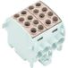 Weidmüller 1561720000 Bloc de distribution 44.4 mm raccord à vis marron 2 pc(s) Piece