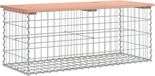 vidaXL Banc de jardin conception mur de gabions 103x44x42 cm bois de douglas massif