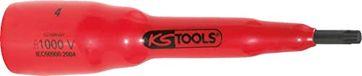 KS TOOLS 3/8" Bit-Stecknuss mit Schutzisolierung für Vielzahn(XZN®)-Schrauben, M8