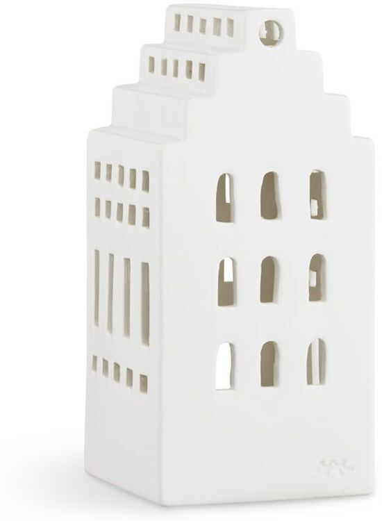 KÃ¤hler Design Urbania Waxinelichthouder Manor - Hoogte 17 cm - Wit