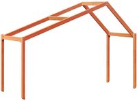 vidaXL lit maison 213x85,5x144,5 cm pin massif brun lavé