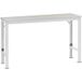 Manuflex AU7099.7035 Table de travail universelle spéciale avec plateau décoratif en PVC, l x P x H = 1750 x 1000 x 722 1022 mm Gris-blanc (RAL 7035)