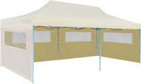 vidaXL Partytent pop-up inklapbaar 3x6 m crème
