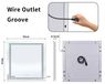 Miroir de salle de bain LED - Miroir mural carré - 90x90 cm - Lumière tactile dimmable - Anti-buée avec plaque chauffante - Éclairage arrière et avant IP65
