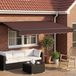 vidaXL Parasol extérieur électrique, marron et anthracite, 3 x 2,5 mètres