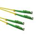 Roline glasvezelkabel duplex 9/125µm OS2, LSH/LSH, APC gepolijst, LSOH, geel, 3 m