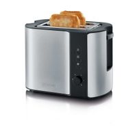 Severin AT 2589 Grille-pain - 2 Tranches - 800W - Noir/Inox