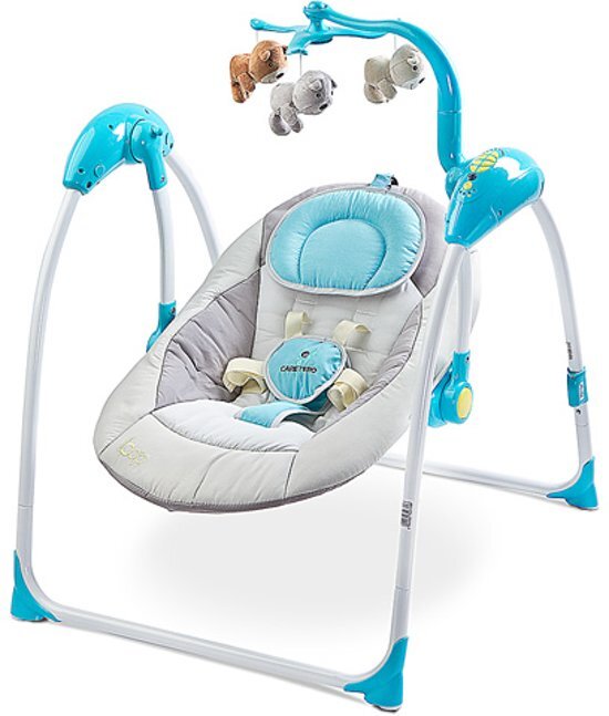 Caretero Elektrische babyschommel schommelstoel Loop blauw