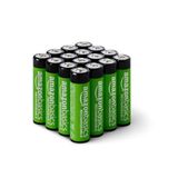 Amazon Basics 16 stuks oplaadbare AA NiMH-batterijen, 2000 mAh, 1000x op te laden, voorgeladen