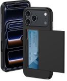 BTH Hoesje Geschikt voor iPhone 17 Pro Max - Zwart