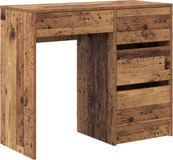 vidaXL Bureau Oud Hout Bewerkt Hout 90 x 37.5 x 75 cm