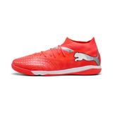 PUMA Unisex Future 9 Match IT voetbalschoen, gloeiend rood wit zwart zilver, 6.5 UK, Gloeiend Rood PUMA Wit PUMA Zwart PUMA Zilver, 40 EU