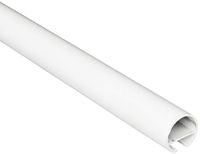 GARDINIA gordijnrail met binnenloper I Ø 20 mm wit 120 cm, metaal