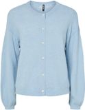 PIECES PCNAOMI LS O-NECK KNIT CARDIGAN NOOS BC - Cardigan - Cashmere Blue - XL