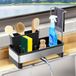 Azomor® Organiseur de cuisine peu encombrant avec bec pivotant et matériau inoxydable