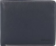 PICARD Leren Portemonnee Diego Wallet Quer Jeans Blauw