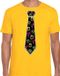 Bellatio Decorations Tropical party shirt heren - stropdas - geel - neon - carnaval - themafeest L