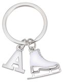 Porte-clés patin à glace - Patinage artistique - Breloque pour clés et sac - Décoration de sac - Cadeau patineur artistique