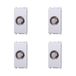 Elektronova Vimar Plana 2252 TV-stopcontact, type F, wit, compatibel met Vimar Plana, 4 stuks