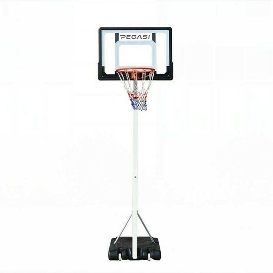 PEGASI Basketbalpaal voor buiten en binnen - Verstelbaar 210-260cm - Verrijdbaar - Basketbalpaal kinderen