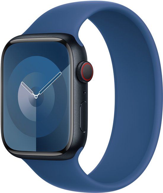 Apple Siliconen solobandje voor de Apple Watch | 44/45/46/49 mm - Maat 12 - Blue Ocean