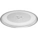 vhbw plateau micro-ondes compatible avec LG LMV1680ST, LMV1680WW, MB4324B, LMV1680BB micro-ondes - plateau tournant avec support en Y, 32,4 cm, verre, transparent