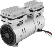 Compresseur d'air sans huile - 750 W, 220 V, 1 CV - 125 l/min - 1400 tr/min - Protection thermique intégrée - Aluminium - Marquage CE