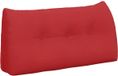 VidaXL Coussin de dossier rouge 100 x 24 x 50 cm tissu