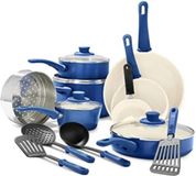 Pannenset Inductie - 16 Delig - Aluminium - Bleu