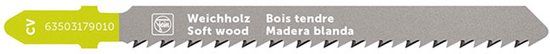 Fein 63503179010 Decoupeerzaagblad voor hout CV 75 T2.5 SW SC 5 stuk(s)