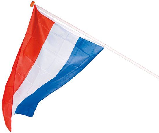 Folat - Vlag Rood Wit Blauw 100x150cm - Polyester