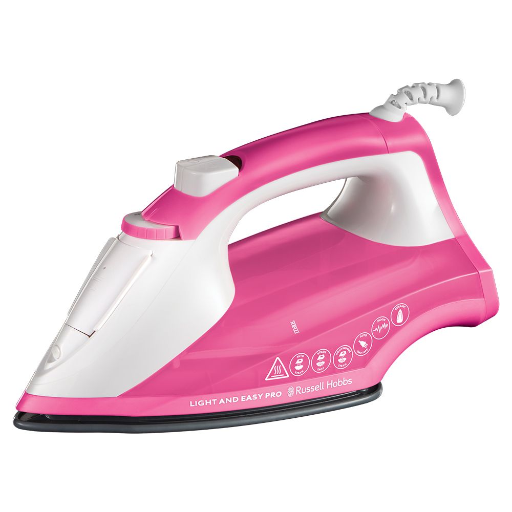 Russell Hobbs Light & Easy Pro Stoomstrijkijzer - 2600W - Roze/Wit