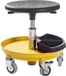 Global Sigma 400P Noir Tabouret de travail industriel - Réglable, capacité de 120 kg